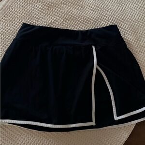 Black Skirt with White Trim build in shorts